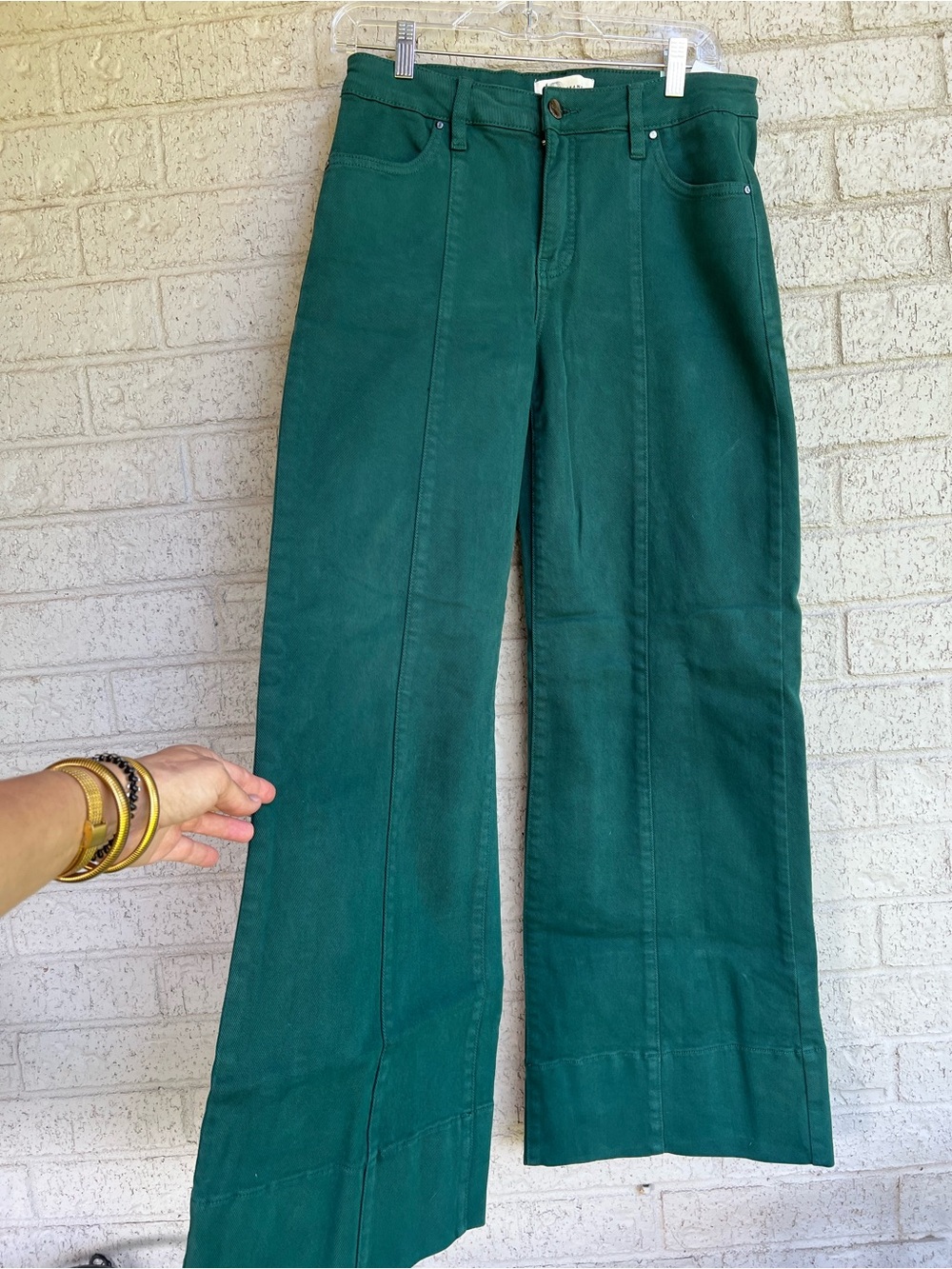 Risen dark green trouser jeans size 7/28